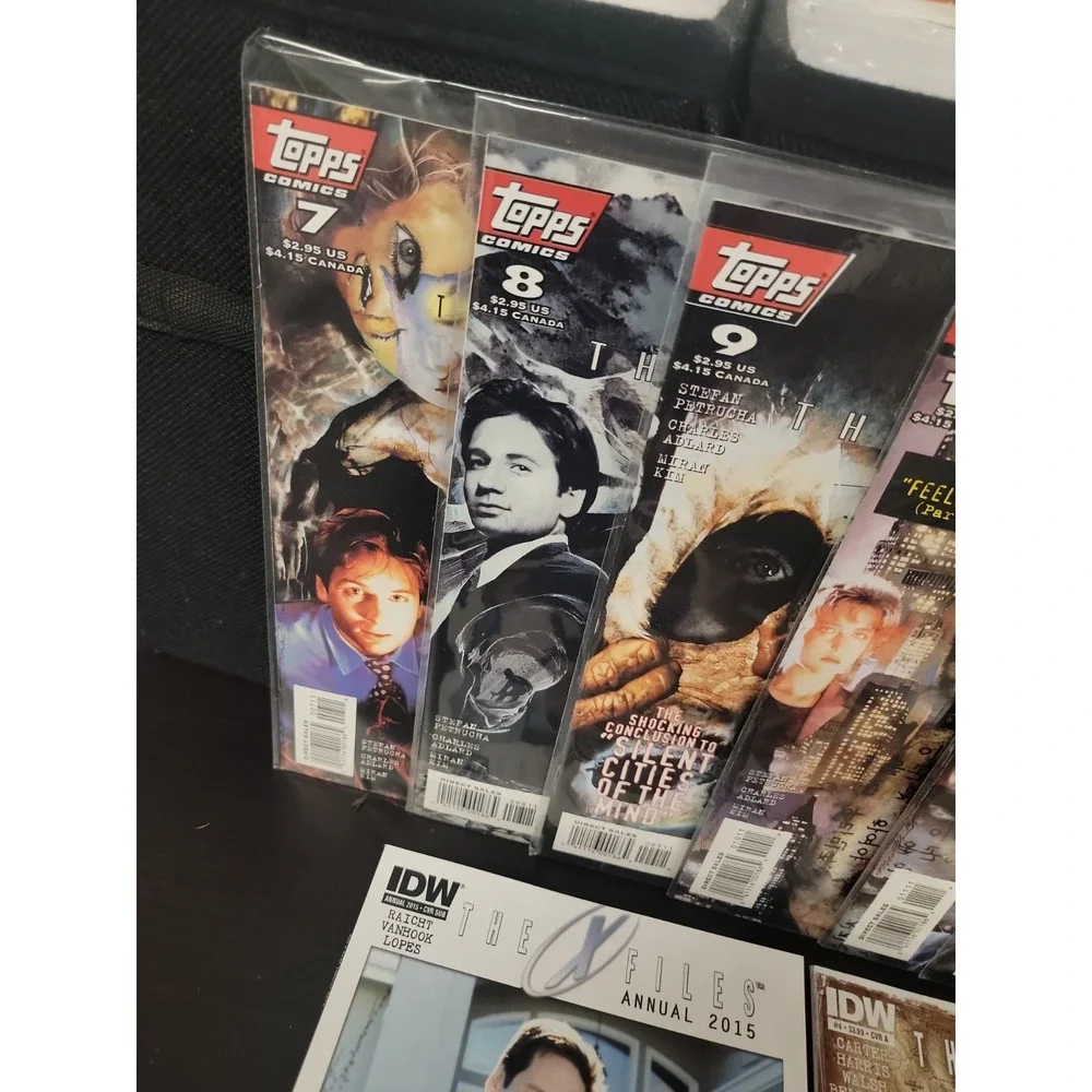 Lot of 8 X-Files Comics Topps 7 8 9 10 11 12 Full Run IDW Annual 2015 NM PICS!